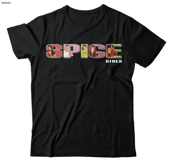 Spice Girls-Logoen Tour Gratis UK Levering Unisex Sort T-Skjorte WSN104 menn t-skjorte fashion-t-skjorte for menn bomull, merke teeshirt