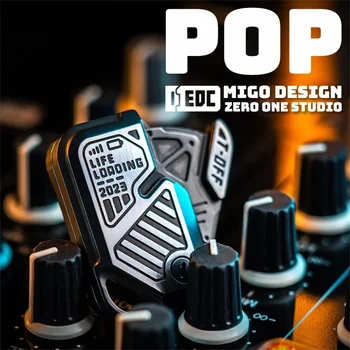 01EDC Studio Opprinnelige POP Titanium legering Fidget Spinner Fingertuppen Gyro Leketøy Dekompresjon Fidget Leketøy