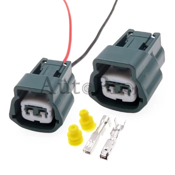 1 Sett 2 Hull Bil Vann Temperatur Sensor Vanntett Wire Socket Auto Plast Kontakt For Nissan 6189-0775 6918-1594