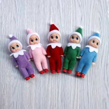 10cm Baby Pjokk Elf Dukker med Bevegelige Armer Ben Doll House Tilbehør Jul Dukker Baby Alver Leketøy For Barn