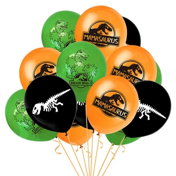 10Pcs Dinosaur Partiet Ballonger for Gutter Birthday Party Jura Verden Jungelen Dyr Latex Baller Dekorasjon Baby Shower Barna Leke