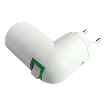 1Pcs E27 LED-Lys Base Lampholder Adapter EU-Plugg lampeholderen Bulb-Adapter Converter for Å E27 PÅ/AV For Bulb Lamp Hjem Socket