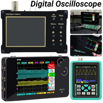 2.4 tommers LCD-Display Digitale Oscilloskop Dual Channel Håndholdt Oscilloskop 40M samplingsfrekvens 18Mhz Analog Båndbredde