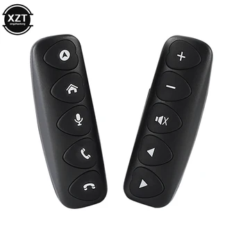 2stk Lysende DVD-Navigering Bil med Fjernkontroll for Rattet Trådløse Kontrolleren Knappene Bluetooth-kompatibel Multifunksjon