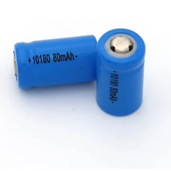 3,7 V 10180 Oppladbare batterier Lader Li-ion-Batteri Cell 80mAh 100mAh 150mAh For Mini UC02 LED-lommelykt lommelykt og høyttaler