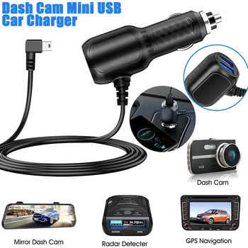 3-Typer DVR ladekabel Dash Cam Bil Lader Mini-USB-Kabel-Mikro-USB-Ledningen Tilførsel 12-24V billader For DVR Kamera GPS