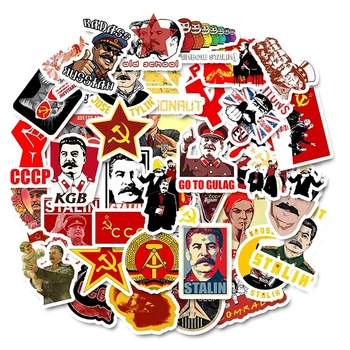 50 Stykker Russland Kommunistpartiet Laptop Klistremerker Kul Gutt Tenåring Voksen Vinyl Datamaskinen Vann På Flasker Graffiti Flekker Decal