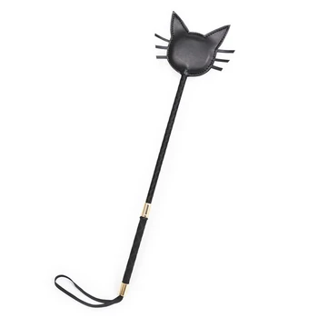 50CM PU Skinn Katt-Formet Piske Klaske Padle Hest Pisk Slå Underdanig for hestetrening Ridning bat