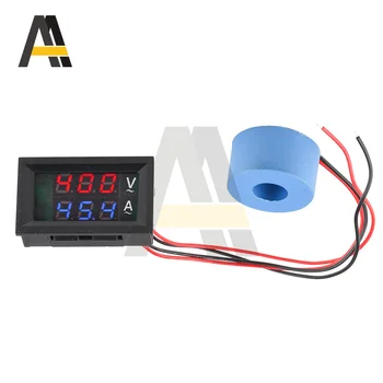 AC50-500V 10A 50A 100A LED Digital Spenning Strøm-Måleren med Transformator AC-Spenning Meter Amperemeter