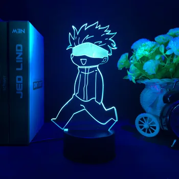 Anime Jitsu Kaisen Figur Inumaki Toge 3D LED-Lava Lamper RGB Natt Lys Soverom Tabell Innredning Bursdag Manga Gaver Til Venner