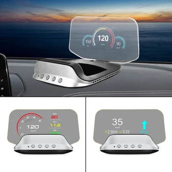 Bil Elektronisk Navigasjon GPS-obd2 Speedometer Auto Projektoren Hud C3 HUD Head-Up Display