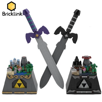 Bricklink Ideer Nintendoed Spillet Zeldaed Tall Dark Link Våpen Master Sword Hyrule Fantasy MOC byggesteinene Gutt Leker Gave