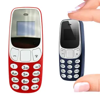Bærbar Dual Sim-Kortet Voice Changer MP3/4 Spiller Bluetooth Mini Mobile Phone Dialer Med Ekstra Handphone Frittstående Telefonen