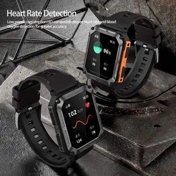 C20 Pro Smart Watch Helse Overvåking av hjertefrekvensen Elektronisk Se Sport-Armbåndsur for Menn Digitale Klokker for Utendørs