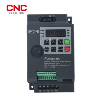 CNC AC 220V/380V 0.7/1.5/2.2 KW Variabel frekvensdrift VFD frekvensomformer Mini Inverter Speed Controller for 3-fase Motor