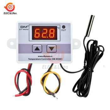 DM-W3001 AC 110 V 220 V Digital termostat for kjøleskap kjøling Temperatur Kontroller Sensor Bytt varmeelement for inkubator