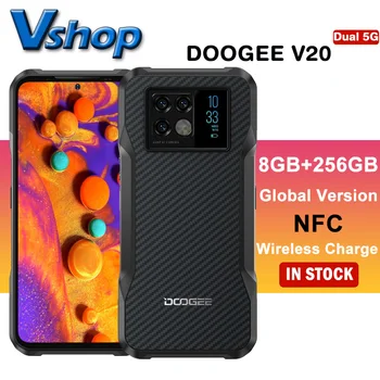 DOOGEE V20 Dual 5G Robust Mobiltelefon 8GB+256 GB 6.43