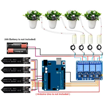 Elektronikk Komponenter Kit Automatisk Vanning DIY Sett Selv-Vanning System For Hage Blomst Automatisk Vanning-Enhet