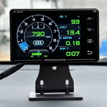 Engelsk versjon LUFI XS måle OBD+GPS-head-up display turboladet oljetrykk olje temperatur G verdi gyroskop LCD-skjerm