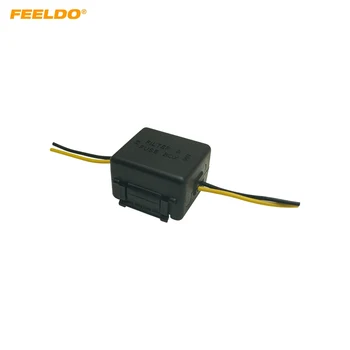FEELDO 12V Auto Radio Audio Power Relay Kondensator Filter Wire motorstøy bilstereo strømforsyning, Filter