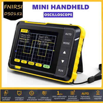 FNIRSI DSO152 Mini Håndholdt Digitalt Oscilloskop 2.5 MSa/s 200KHz Analog Båndbredde 800 VPP med PWM-Utgang 2023 Nyeste Versjon