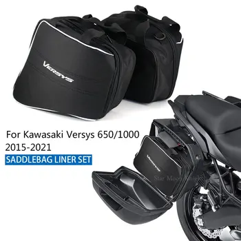 For Kawasaki versys 1000 650 Versys650 Versys1000 2020 2021 For Hard Liner saltasker Reise Vanntett Indre Pose bagasje vesker