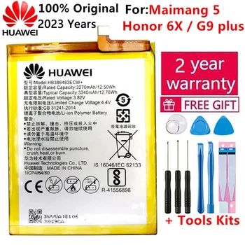 Huawei Opprinnelige Batteriet HB386483ECW+ 3340mAh for Huawei Maimang 5 / Ære 6X G9 pluss MLA-AL00 MLA-AL10 nye Batterier
