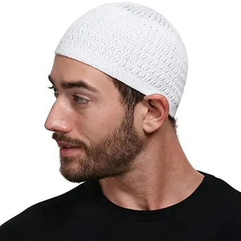 Islam Muslimske Menn Cap Bønn Hatter Unisex Beanies Cap Saudi-Arabia Menn Klær Ramadan Jødiske Kippah Menn Vikle Hodet Caps