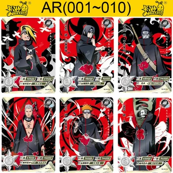 KAYOU Ekte Naruto AR-Kort Aurora Versjon Anime Tallene Smerte Deidara Uchiha Itachi Hidan Tobi Sjeldne AR Samling Kort Leker