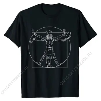 Kokk Skjorte Vitruvian Man Da Vinci Morsomme Matlaging Tee Gave T-Skjorte I Bomull Mannlige T-Skjorte Uformell Topper Skjorter, Slim Fit Design