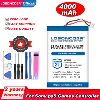 LOSONCOER 4000mAh LIP1708 Batteri Til Sony PS5-Kontrolleren,Oppladbart Innebygd Litium For DualSense spillkontroller Batteri