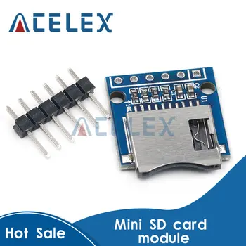 Micro SD-Lagring Utvidelse Styret Mini Micro SD TF-Kort Memory Shield-Modul Med Pinner for Arduino ARM AVR -