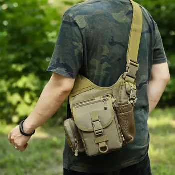 Militær Taktisk skulderveske 900D Oxford Utendørs Kamera Brystet Messenger Bag Midje Pack Klatring Camping Trekking Jakt Pack