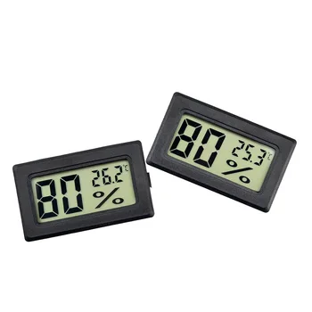 Mini Digital LCD Innendørs Praktisk Temperatur Sensor Fuktighet Måleren Termometer Hygrometer Måle
