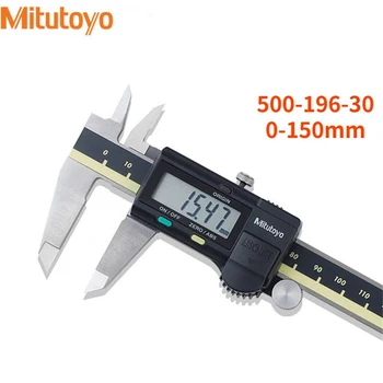 Mitutoyo Digital Caliper LCD Vernier Calipers 6inch 150mm 500-196-30 200mm 300mm Caliper måleverktøy Rustfritt Stål