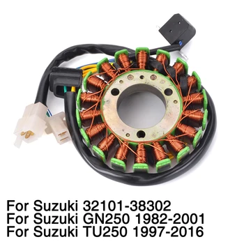 Motorsykkel Generator Statoren Coil for Suzuki GN250 1982-2001 TU250 1997-2016 1998 1999 2000 GN TU 250 Magneto 250cc 32101-38302