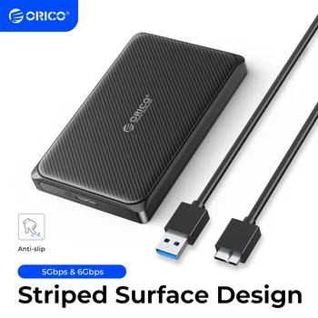 ORICO Mrico-B 2,5-Tommers Harddisk Tilfelle SATA å USB3.0 5Gbps & 6Gbps Ekstern HDD Kabinett for PC Datamaskin PS5