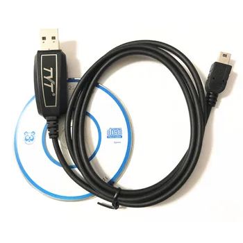 Original TYT TH-9800 TH9800 USB-Kabel Programmering Data-Kabel og Programvare-CD for TH-2R, TH-UV3R, TH-7800, TH-9800 Mobil Radio