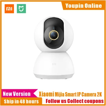 Original Xiaomi Mijia Smart IP-Kamera 2K 360 Vinkel Video Wi-fi Night Vision Trådløst Webkamera Security Cam View Baby Monitor CCTV