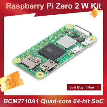 Raspberry Pi Null 2 W Broadcom BCM2710A1 Quad-core og 64-bit SoC 2,4 GHz IEEE for Bluetooth-4.2 Styret Nyeste Opprinnelige Pi Null 2 W