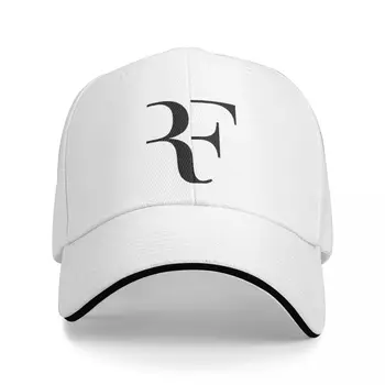 Roger Federer Logo Baseball Cap Mote Sandwich Lue Unisex Justerbar Pappa Lue Utendørs