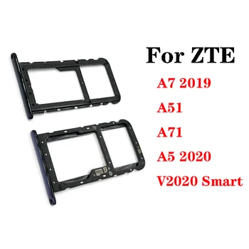 Sim-Skuffen Holderen For ZTE A5 A7 A7S 2019 2020 A51 A71 V2020 Smart SIM-kortholderen Spilleautomat Holderen Adapter Socket Reparere Deler