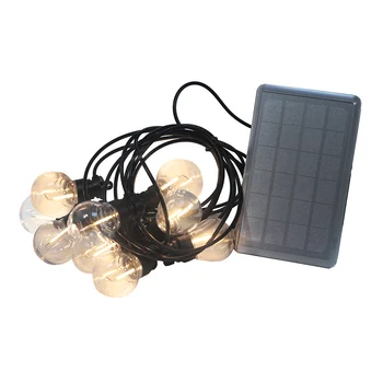 Solar Girlander Lys G50 Bulb-5,5 M-Streng for Garden Innendørs Utendørs Julen Bryllup Dekor USB-Opplading