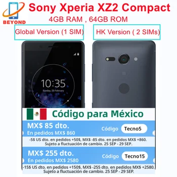 Sony Xperia XZ2 Kompakt 64GB ROM Enkelt SIM H8314 Dual Sim H8324 5.0