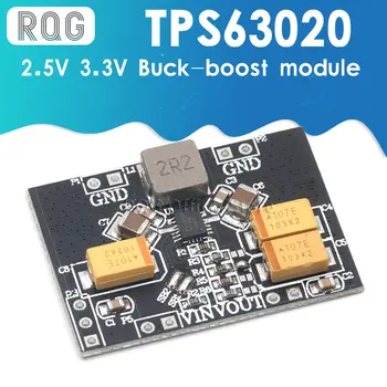 TPS63020 Automatisk Buck-boost Trinn opp Ned Strømforsyning Modul 2.5 V 3,3 V 4,2 V 5 V Lithium Batteri Lav Rippel Spenning Converter