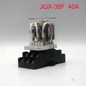 Tre åpne tre lukket WJ175 høy strøm JQX-38F høy effekt 40A stafett HHC71B elektromagnetisk 12V tre-fase 24V220V