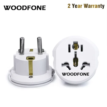 WOODFONE 16A Universal EU(Europa) Converter-Adapter 250V AC hurtiglader Mur nettstøpselet Socket Adapter Høy Kvalitet Verktøy
