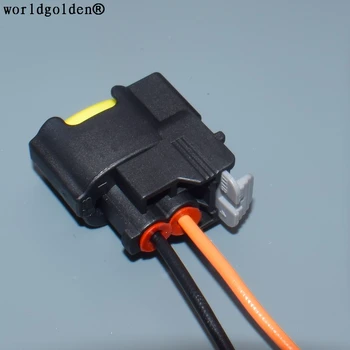 Worldgolden 2 Pin Auto coiler Plug Horn Socket 49093-0211 Kvinnelige Kontakt For HYUNDAI KIA