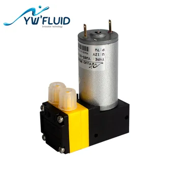 YWfluid 24/12V kjemisk motstand mini Membran pumpe med dc motor som brukes for Blodtrykk Moniors YW05-EN DC med PTFE