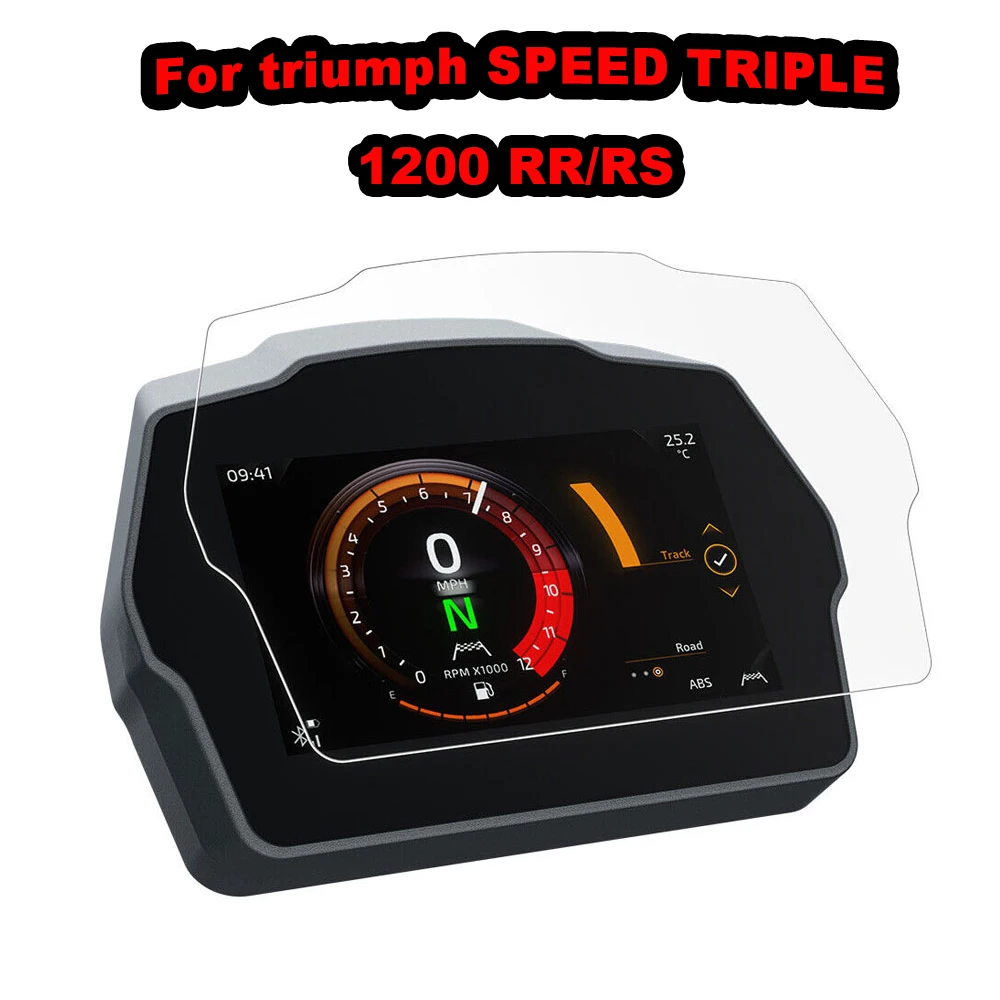 For Triumph SPEED TRIPLE 1200 RS/RR 2022-2023 Motorsykkel Dashboard Speedometer Scratch Klynge Skjermen Beskyttelse Instrument Film0